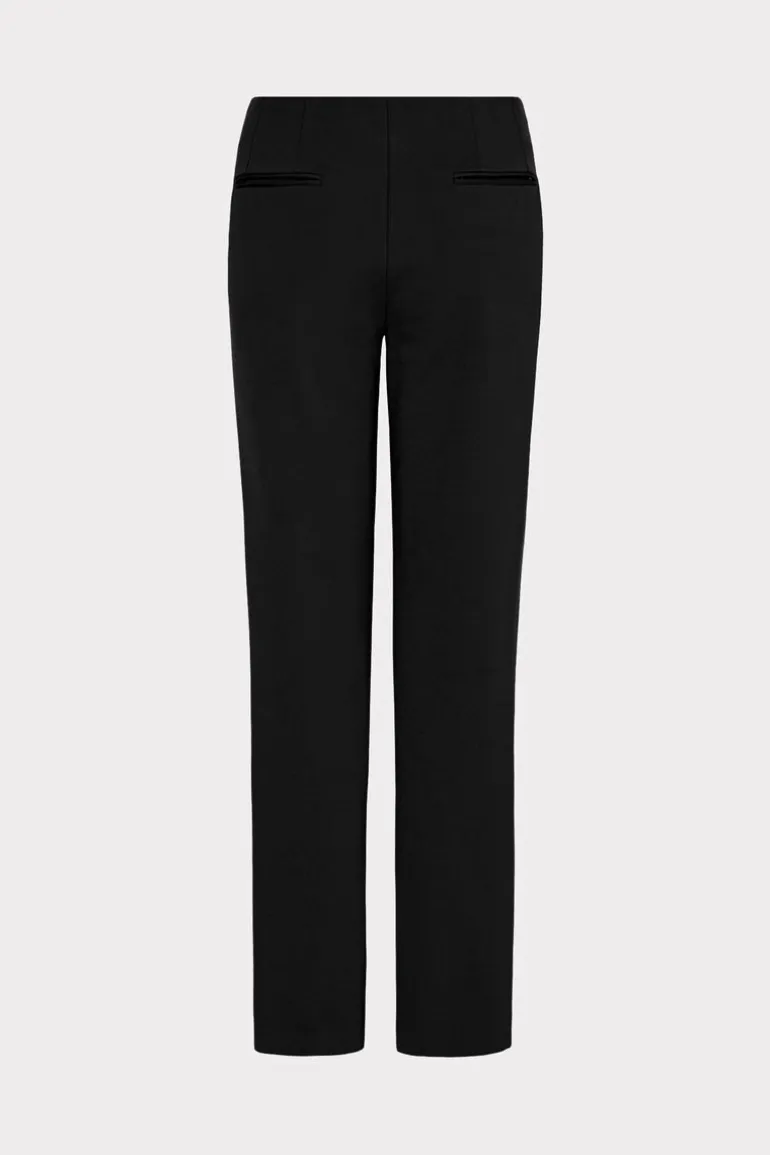 nicole_ponte_pants_3.webp Outlet MILLY Nicole Ponte Pants Black