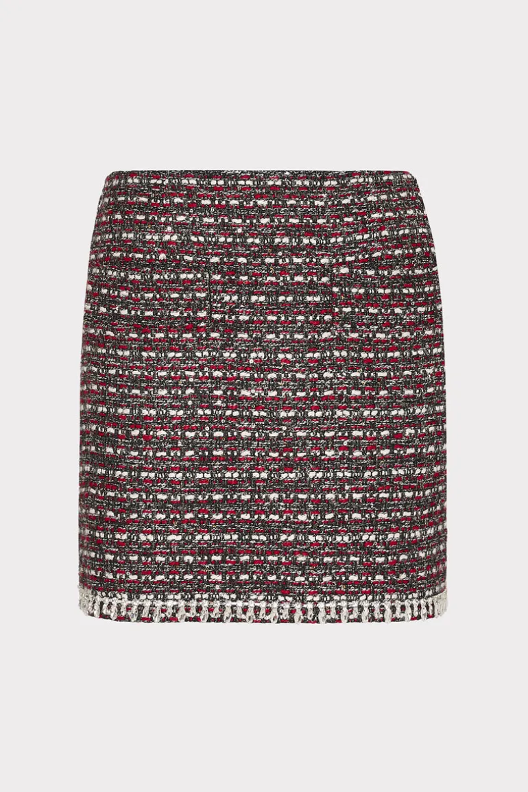 nika_tweed_crystal_embell_0.webp Cheap MILLY Nika Tweed Crystal Embellished Mini Skirt Scarlet Multi