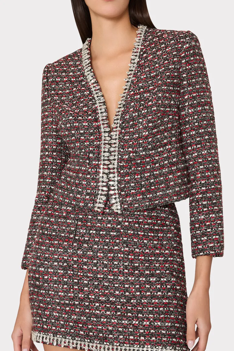 nika_tweed_crystal_embell_2.webp Cheap MILLY Nika Tweed Crystal Embellished Mini Skirt Scarlet Multi