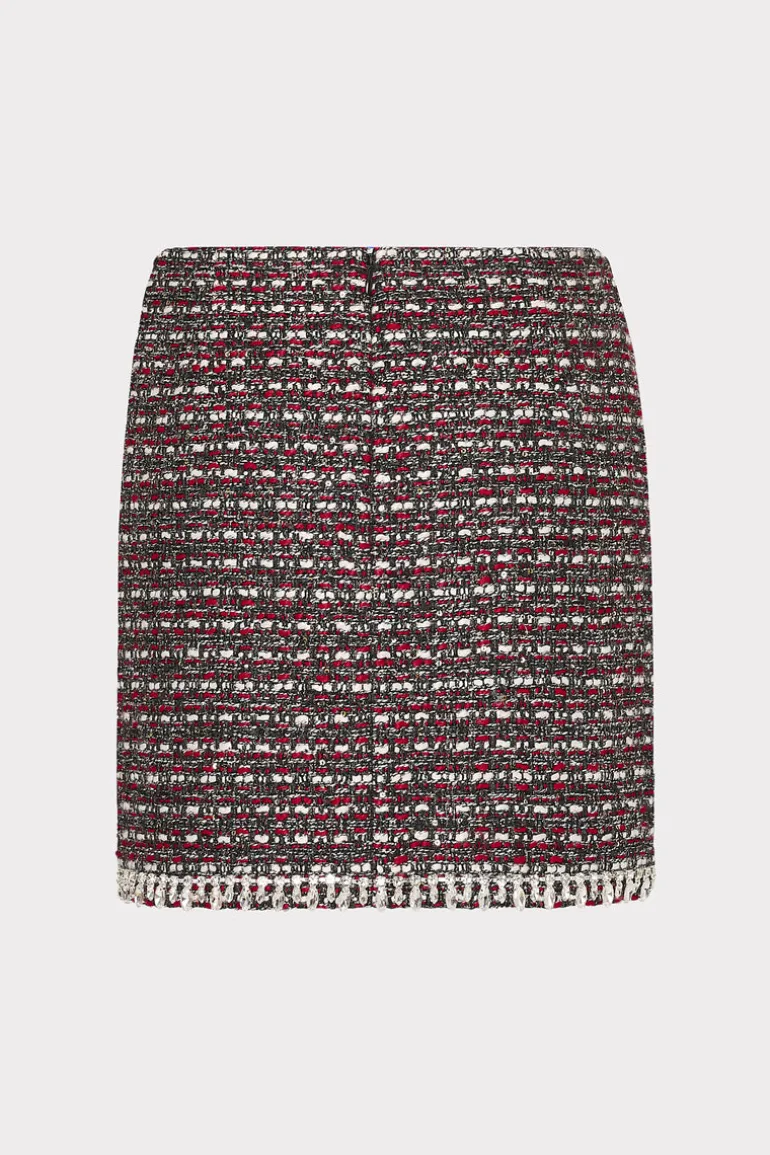 nika_tweed_crystal_embell_3.webp Cheap MILLY Nika Tweed Crystal Embellished Mini Skirt Scarlet Multi