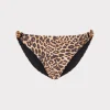 Cheap MILLY Niki Leopard O-Ring Bikini Bottom Multi