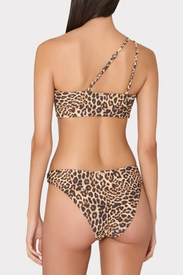 Cheap MILLY Niki Leopard O-Ring Bikini Bottom Multi