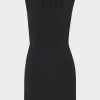 Store MILLY Nyra Crystal Mini Dress Black