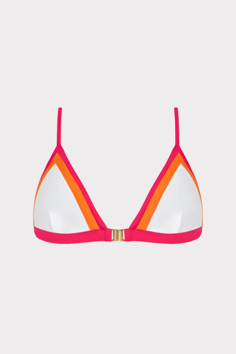 positano_color_block_biki_0-1.webp Fashion MILLY Positano Color Block Bikini Top Pink Multi