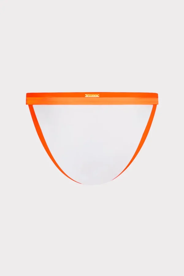 Cheap MILLY Positano Color Block Bikini Bottom Mango Multi