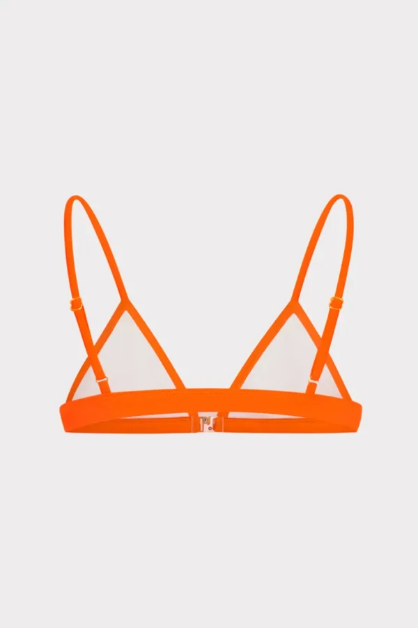 Best Sale MILLY Positano Color Block Bikini Top Mango Multi