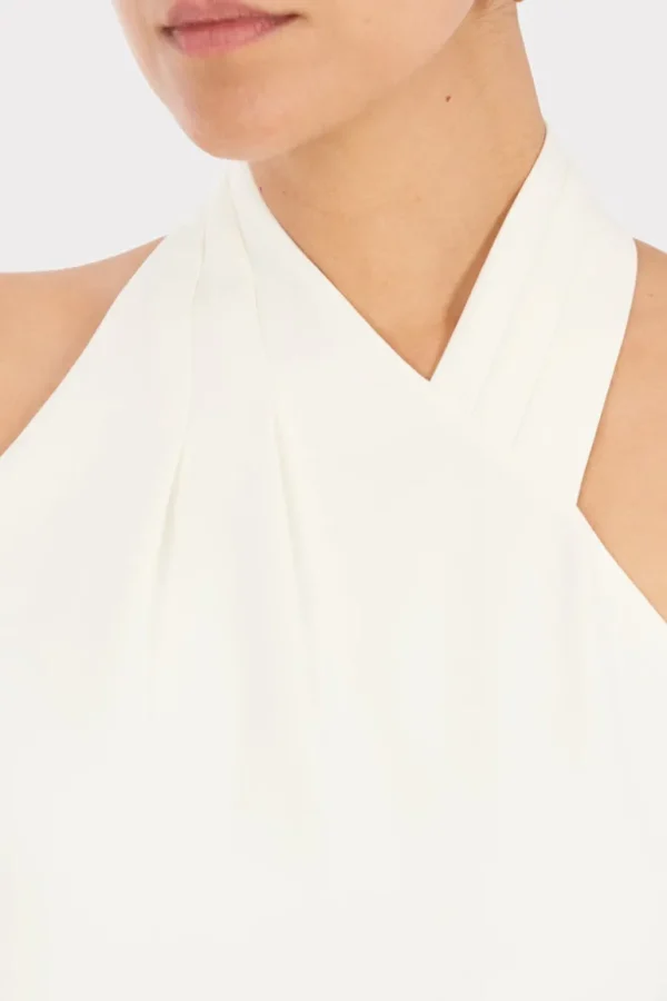 Cheap MILLY Preston Cady Top Ecru