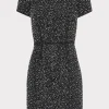 Flash Sale MILLY Rowen Beaded Tweed Dress Black