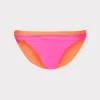 New MILLY Scala Reversible Bikini Bottom Pink/Orange
