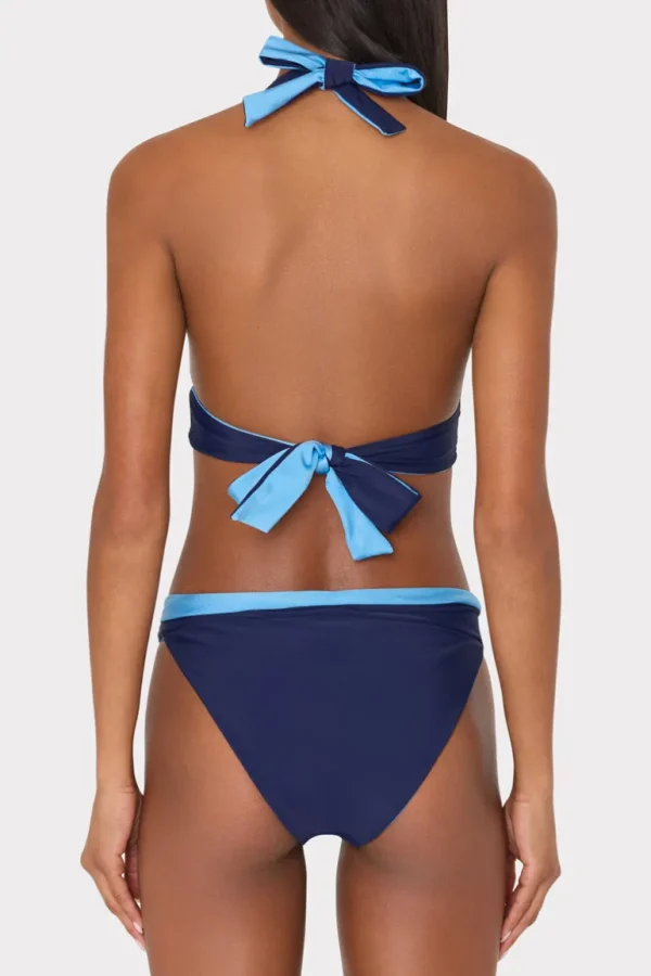 Best MILLY Scala Reversible Bikini Bottom Mineral Blue/Navy