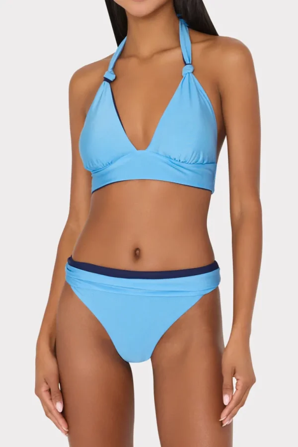Best MILLY Scala Reversible Bikini Bottom Mineral Blue/Navy