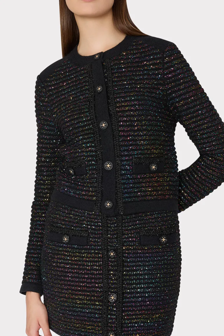 sequin_textured_cardigan_2.webp Best MILLY Sequin Textured Cardigan Multi