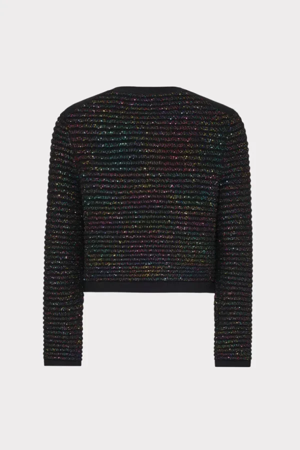 Best MILLY Sequin Textured Cardigan Multi