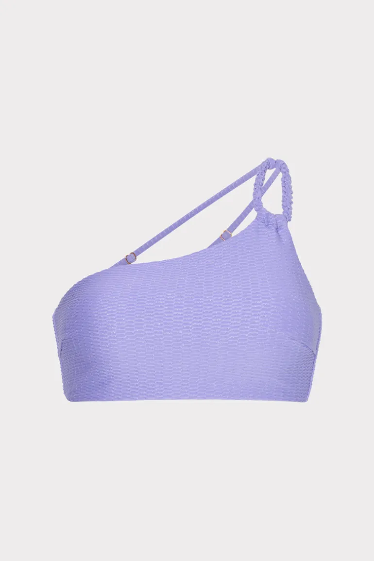shimmer_texture_one_shoul_0.webp Online MILLY Shimmer Texture One Shoulder Bandeau Top Purple