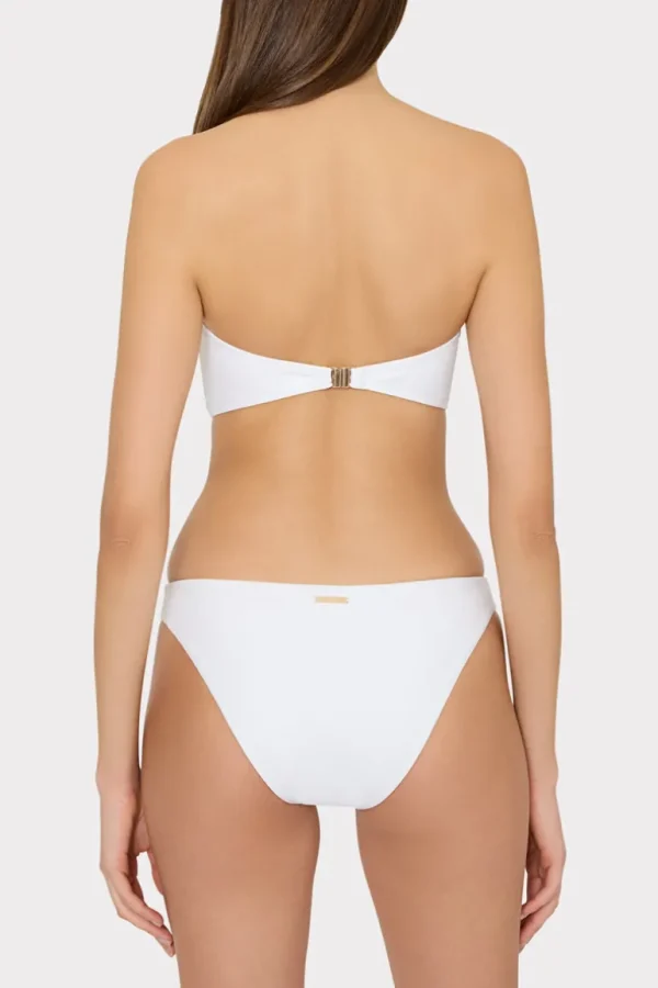 Online MILLY Soleil Twist Bandeau Top White
