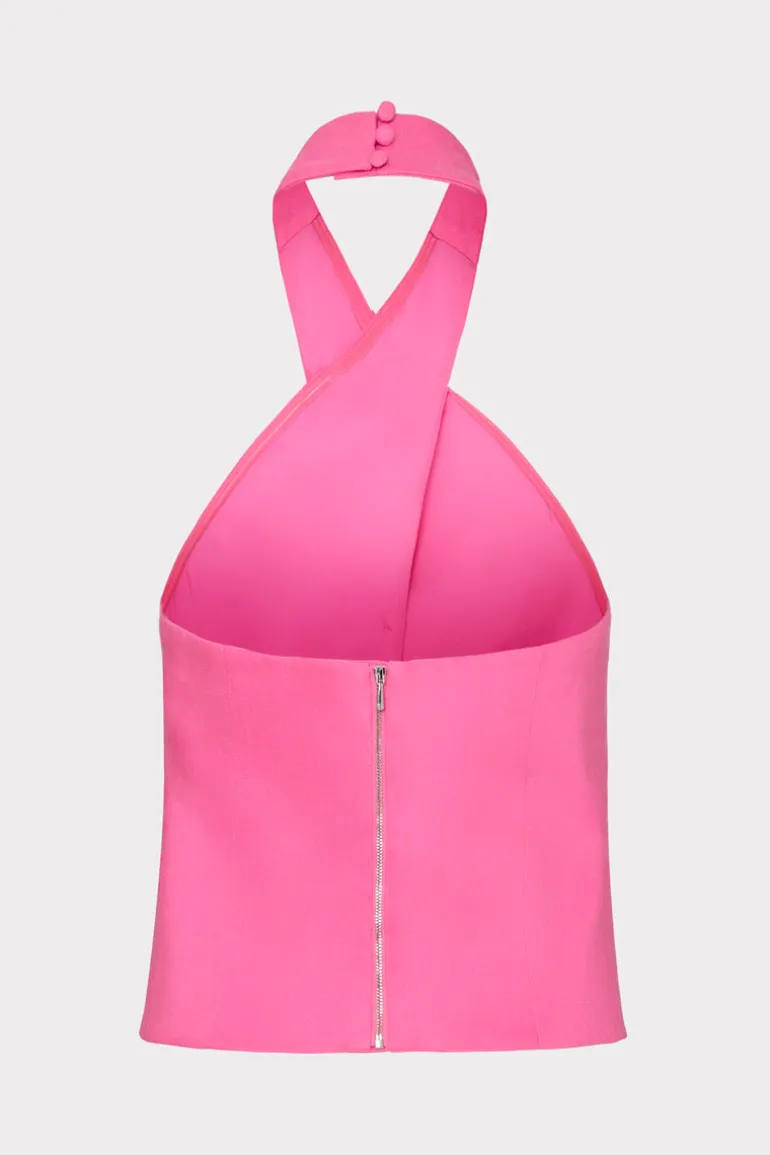 solid_linen_halter_top_3.webp Cheap MILLY Solid Linen Halter Top Pink