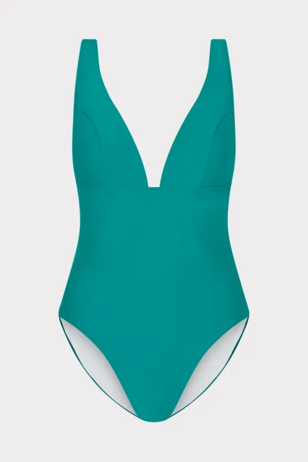 Best Sale MILLY Solid One Piece Green
