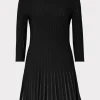 Flash Sale MILLY Tabitha Sheer Godet Mini Dress Black