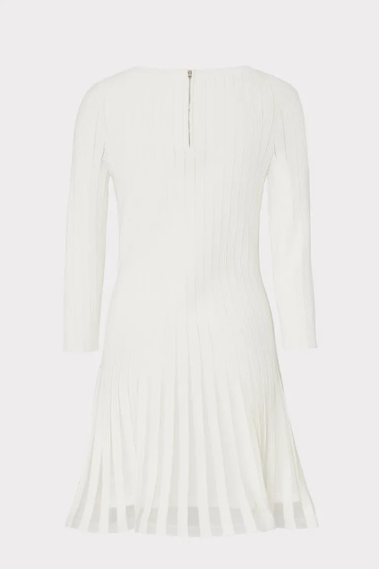 tabitha_sheer_godet_mini__3-1.webp Cheap MILLY Tabitha Sheer Godet Mini Dress Ecru