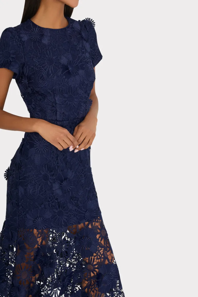 tahlia_lace_dress_2.webp New MILLY Tahlia Lace Dress Navy