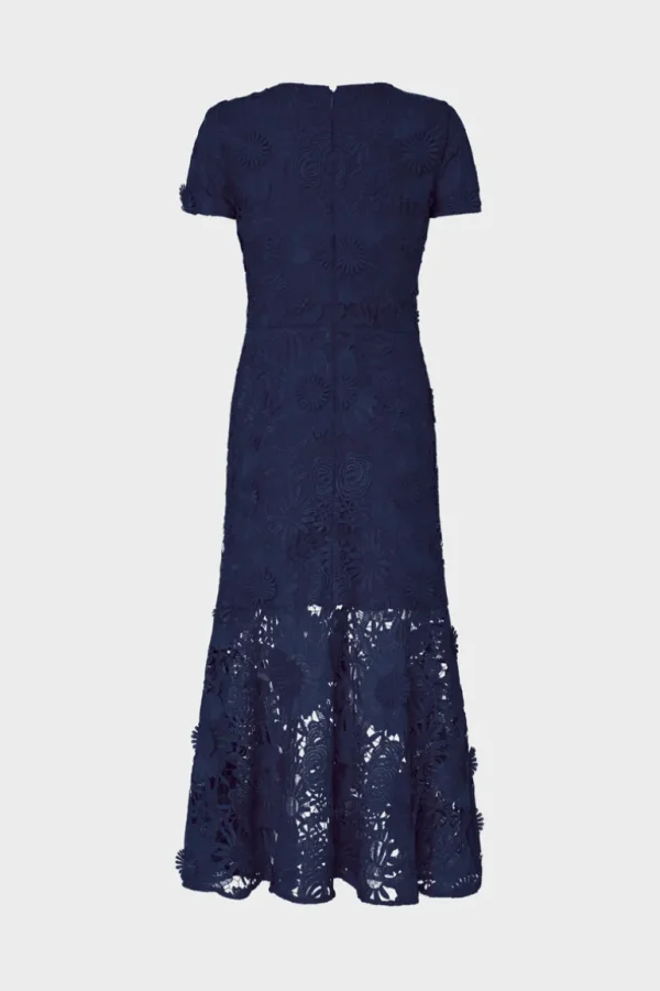 New MILLY Tahlia Lace Dress Navy