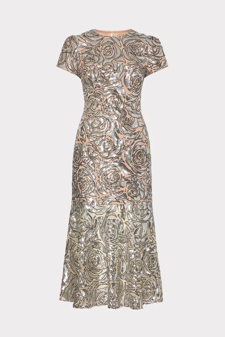 tahlia_rose_sequins_midi__0.webp Online MILLY Tahlia Rose Sequins Midi Dress Silver