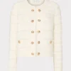 Flash Sale MILLY Textured Knit Cardigan Ecru