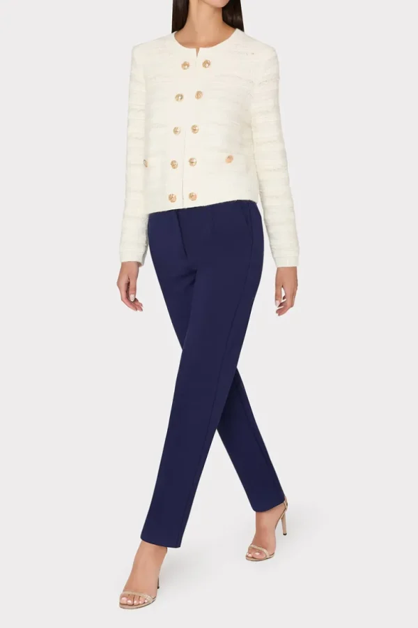 Flash Sale MILLY Textured Knit Cardigan Ecru
