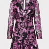 Online MILLY Tove Tassel Paisley Sequins Dress Pink Multi