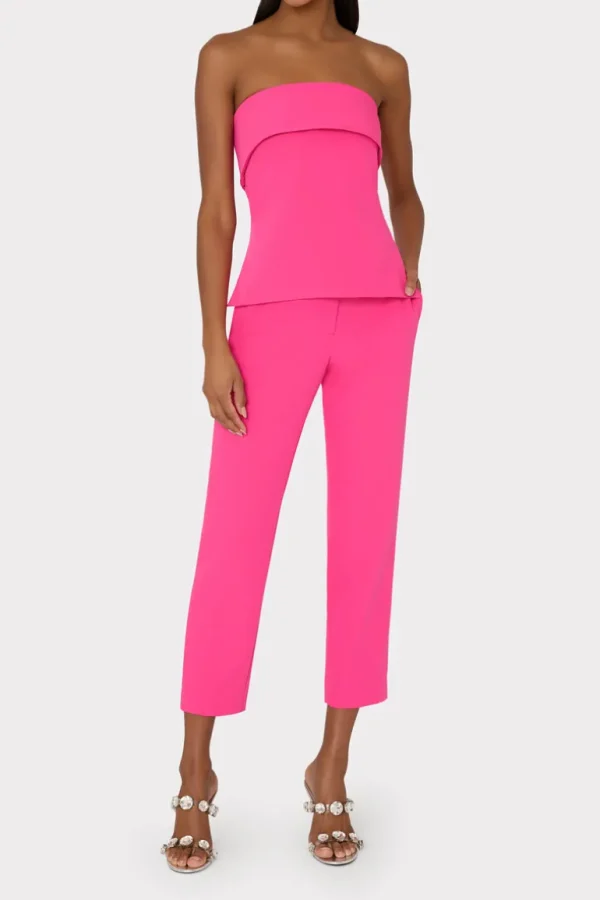 Sale MILLY Tuala Cady Top Fuchsia
