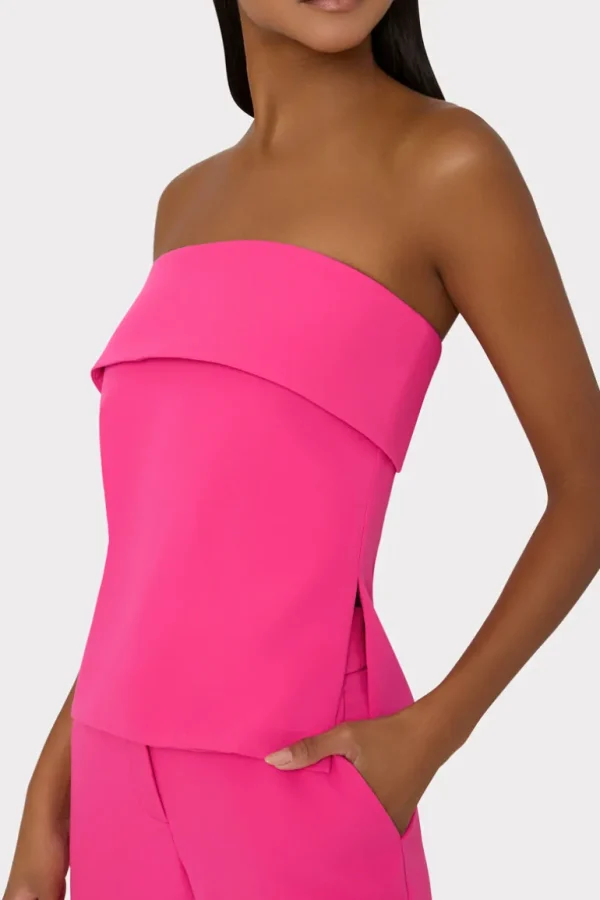 Sale MILLY Tuala Cady Top Fuchsia