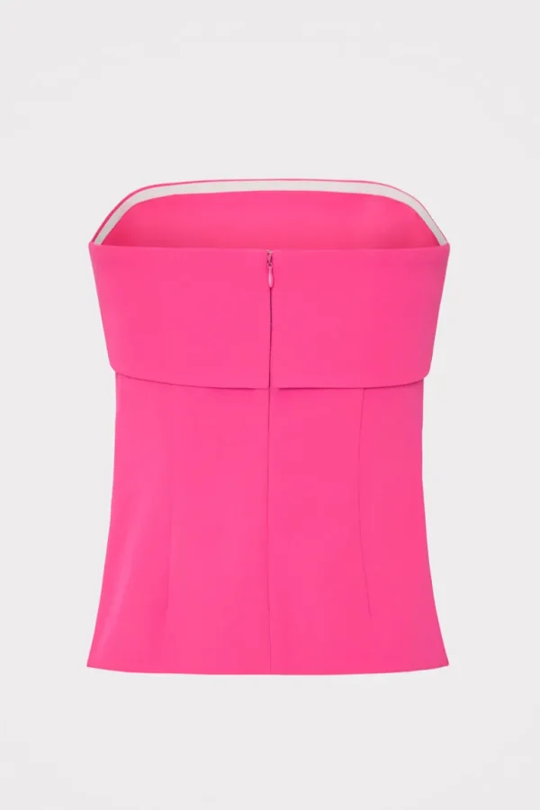 Sale MILLY Tuala Cady Top Fuchsia