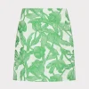 Best Sale MILLY Tulip Jacquard Modern Mini Skirt Green Multi