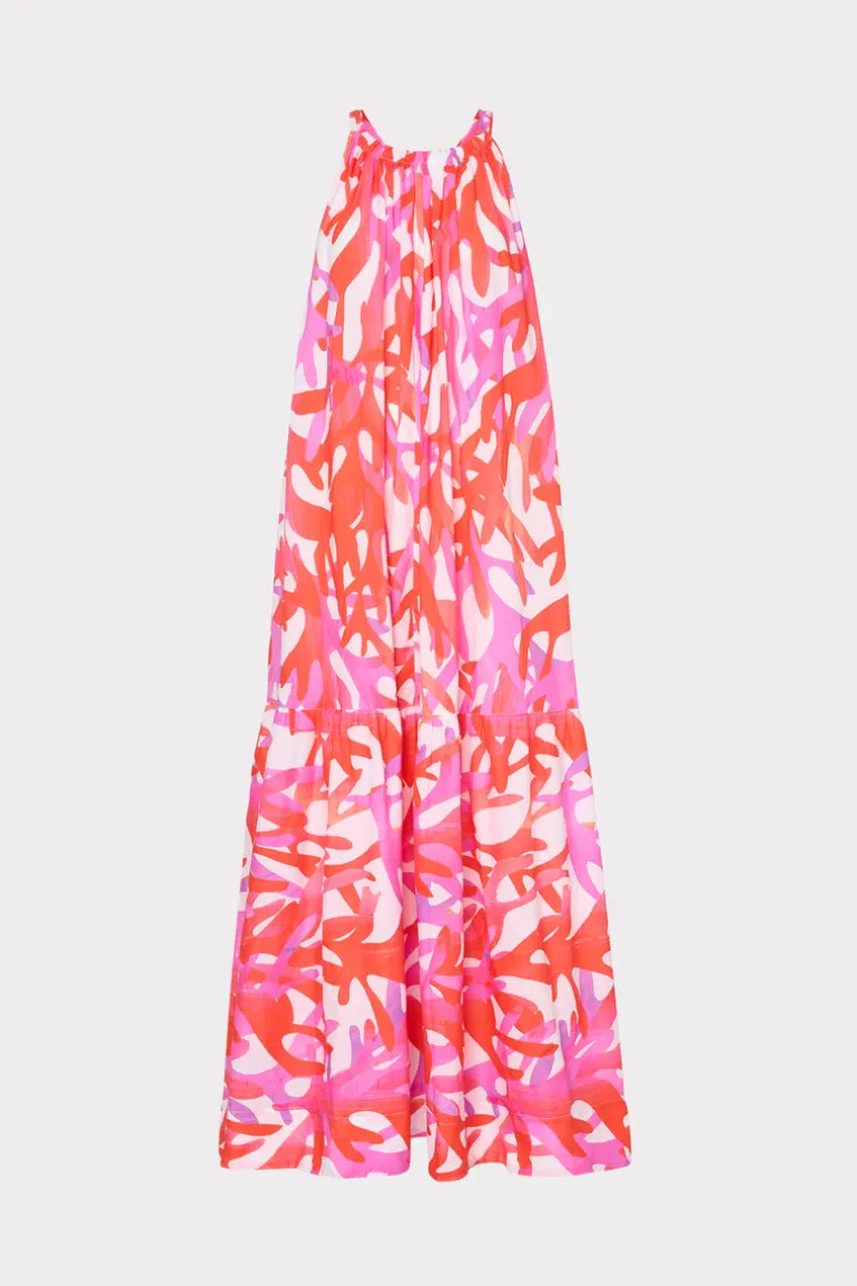 under_the_sea_halter_maxi_0.webp Flash Sale MILLY Under The Sea Halter Maxi Cover-Up Dress Pink Multi