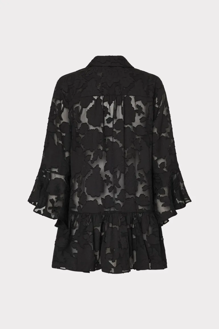 vierra_black_rose_burnout_3.webp Hot MILLY Vierra Rose Burnout Cover-Up Dress Black