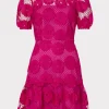 Cheap MILLY Yasmin Daisy Lace Dress Milly Pink