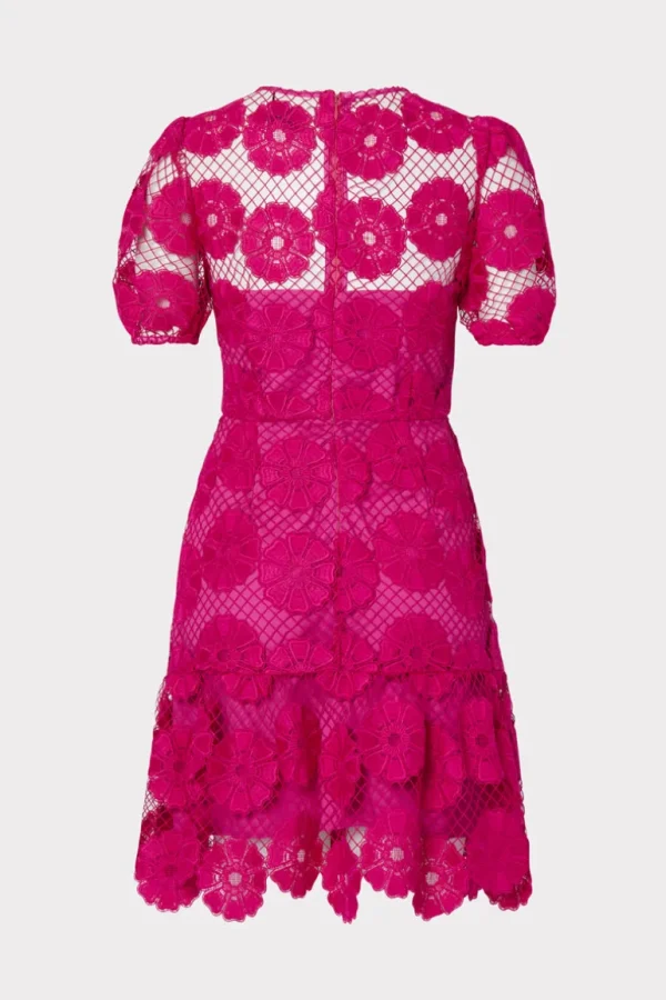 Cheap MILLY Yasmin Daisy Lace Dress Milly Pink
